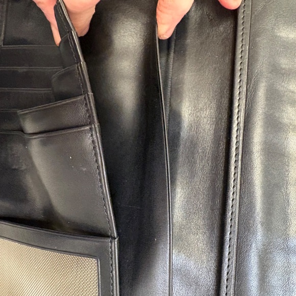 Gianni Versace black leather vintage clutch bag rare - Picture 8 of 10